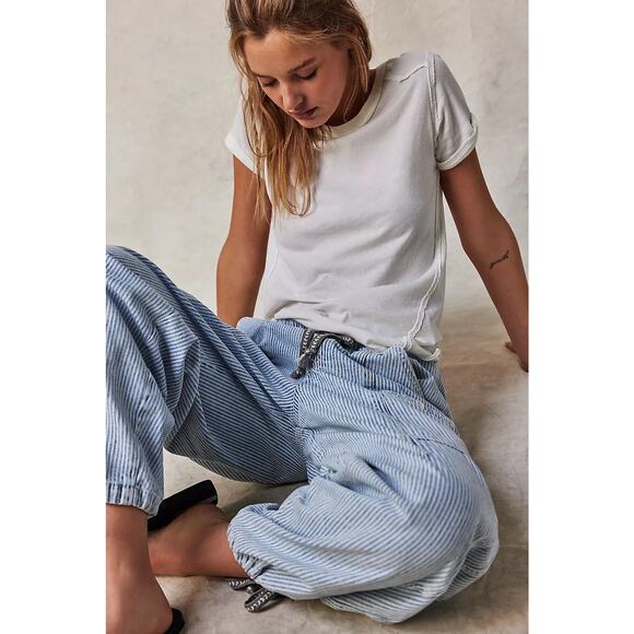 Free People We The Free Bright Eyed Low-Slung Pull-On Jeans - Picture 8 of 8